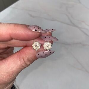 Elegant Pink Venetian crystal/glass Stud Earrings